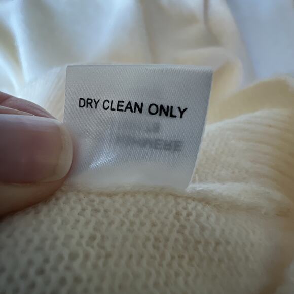 House of Harlow 1960 women's Winter White Ivory 100% Cashmere sweater large - Picture 8 of 9